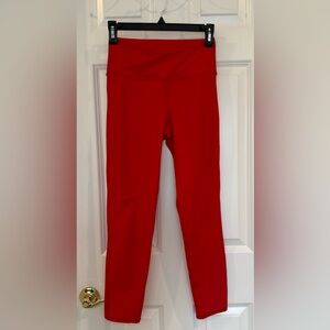 Tiger Friday hot cross leggings in cherry - adult M